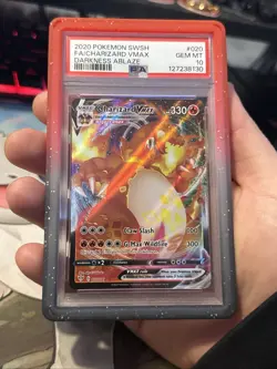 Pokemon TCG Charizard VMAX Darkness Ablaze 020/189 PSA 10 W/ Protective Guard - Image 4