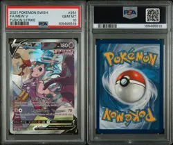 PSA 10 Mew V 251/264 Alternate Full Art Fusion Strike Pokemon English Gem - Image 3