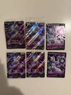 Pokemon TCG Sword & Shield Black Star Promo Mewtwo v SWSH229 Lot Of 4 Sealed NM - Image 1