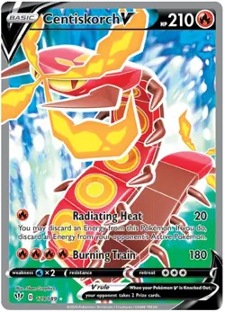 Centiskorch V - 179/189 - Full Art Ultra Rare NM, English Pokemon Darkness Ablaz - Image 1