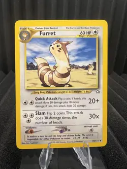 Furret 35/111 - Neo Genesis Unlimited Edition - WOTC Pokemon LP - Image 1