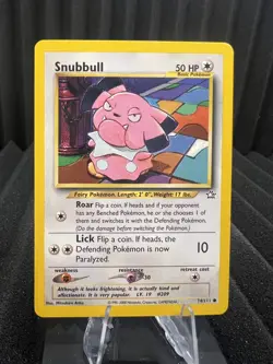 Snubbull 74/111 - Neo Genesis Unlimited Edition - WOTC Pokemon LP - Image 1