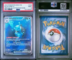 PSA 9 MINT 2023 POKEMON MEW EN-151 #200 BLASTOISE ex SPECIAL ILLUSTRATION RARE - Image 2