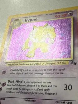 Pokemon TCG Hypno Fossil Holo Base Set LP 8/62 - Image 2