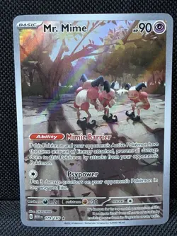 Pokemon TCG: Mr. Mime 179/165 Illustration Rare Scarlet & Violet 151 Holo Abili… - Image 1