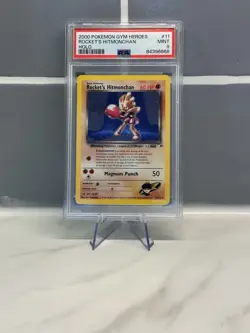 Pokemon - Rocket’s Hitmonchan - 11/132 - Gym Heroes - PSA 9 - Mint - Image 1