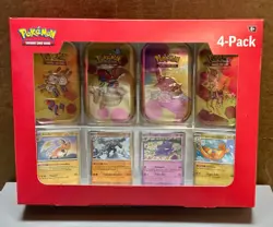Pokemon TCG Scarlet & Violet 151 Mini Tin 4-Pack Sam’s Club New IN HAND - Image 1