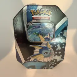 Pokemon TCG - Eevee Evolutions Tin - Vaporeon V - New & Sealed - Image 1