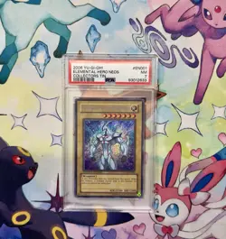 2006 Yu-Gi-Oh! Elemental Hero Neos CT03-EN001 Limited Edition Secret Rare PSA 7 - Image 1