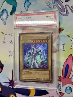 2006 Yu-Gi-Oh! Elemental Hero Neos CT03-EN001 Limited Edition Secret Rare PSA 7 - Image 2