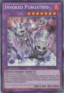 Yugioh! LP Invoked Purgatrio - FUEN-EN030 - Secret Rare - Unlimited Edition Ligh - Image 1