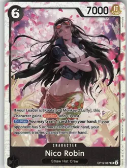 One Piece TCG Nico Robin SR Legacy of the Master OP12-087 - Image 1
