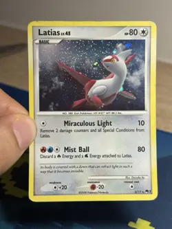 Latias Lv. 45 3/17 POP Series 7 Pokemon Holo 2008 Rare Pokemon Promo Card - Image 3