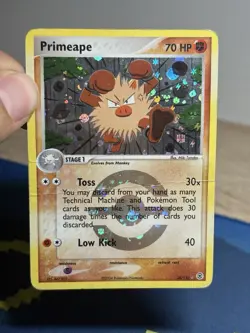 Primeape 28/112 Reverse Holo Rare EX FireRed & LeafGreen Pokemon Card 2004 HP - Image 3