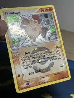 Primeape 28/112 Reverse Holo Rare EX FireRed & LeafGreen Pokemon Card 2004 HP - Image 4