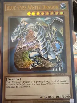 Yu-Gi-Oh Card - SDBE-EN001 - BLUE-EYES WHITE DRAGON ultra rare holo - Image 1