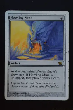 Magic The Gathering MTG HOWLING MINE Eighth Edition MP Moderately Played - Image 1