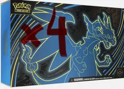 Pokemon TCG 4x Mega Charizard X ex Ultra Premium Collection Factory Sealed Case - Image 1