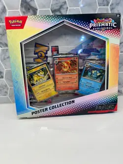 Pokemon Prismatic Evolutions Poster Collection Box New Factory Sealed - Image 1