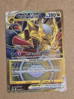Pokemon Giratina VSTAR 212/196 Lost Origins Secret Rare Card Near Mint Condition - Image 1