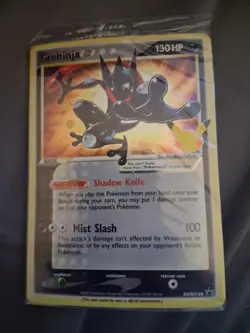 Pokemon Greninja Gold Star Holo Promo SWSH144 Celebrations Black Star - SEALED - Image 1