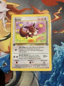 Eevee 51/64 Common Jungle 1st Edition Pokemon - Image 1