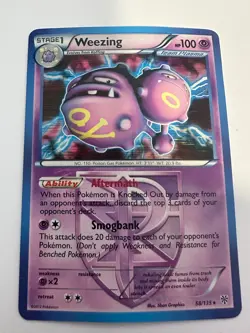 Pokemon TCG Weezing 58/135 BW Plasma Storm Reverse Holo Rare NM - Image 1