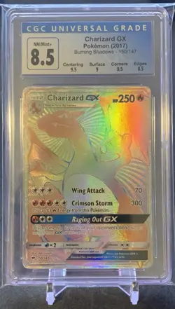 Charizard GX Pokemon Burning Shadows 150/147 CGC 8.5 - Image 1
