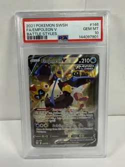 Pokemon Empoleon V 146/163 Battle Styles Alternate Art PSA 10 - Image 1