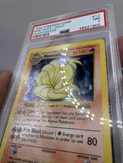 1999 POKEMON BASE SET SHADOWLESS NINETALES HOLO GRADED PSA-7 Black Flames Wow!! - Image 4