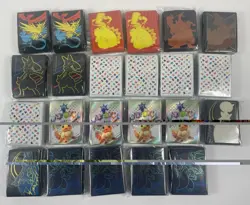 NEW Pokemon ETB Sleeves Lot Of 23! 151 Prismatic + Charizard UPC Accessories - Image 1