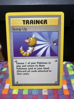 Pokemon TCG Scoop Up Trainer Base Set Rare 78/102 NM - Image 1