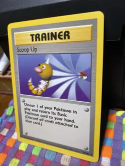Pokemon TCG Scoop Up Trainer Base Set Rare 78/102 NM - Image 3