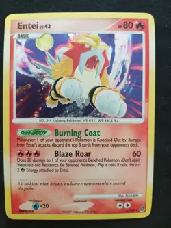 Pokemon TCG - Entei lv.43 4/132 Holo - Secret Wonders - LP - Image 1