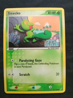 Pokemon Treecko 67/100 - EX Crystal Guardians - Reverse Holo Stamped - LP - Image 1