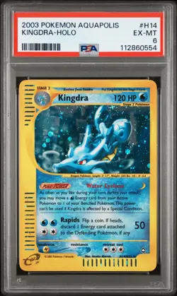 2003 POKEMON AQUAPOLIS #H14 KINGDRA-HOLO PSA 6 - Image 1