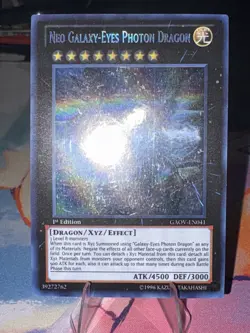 Neo Galaxy-Eyes Photon Dragon (Ghost Rare) GAOV-EN041 Galactic Overlord Dmg - Image 1