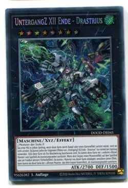 Yu-Gi-Oh! Untergangz XII Ende Drastrius Secret Rare DOOD-DE045 - Image 1