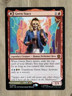 MTG Card Spider-Man Gwen Stacy Ghost-Spider 078 NM/Mint - Image 1