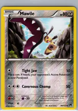 Mawile 78/122 Reverse Holo XY - BREAKpoint - Pokemon Card - NM - Image 1