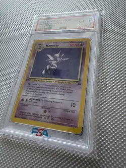 1999 Pokemon TCG Fossil Haunter Holo 1st Edition PSA 8 6/62 Card Stock - Image 4