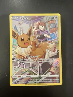 Eevee TG11/TG30 Swsh09: Brilliant Stars Trainer Gallery Holo Pokemon Card - Image 1