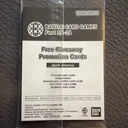 Bandai Card Fest 25-26 Promo Pack English - Gundam, dragon ball, and one piece - Image 2