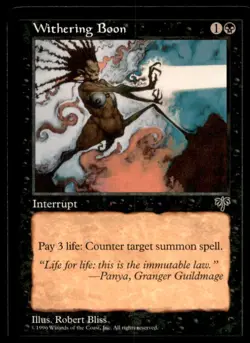 MTG Withering Boon LP Light Play Mirage [4852] - Image 1