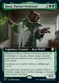 MTG - (Extended Art) RUXA, PATIENT PROFESSOR - Commander 2021 (R) - Image 1