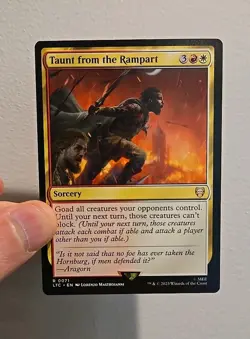 1x Taunt from the Rampart - NM - Tales of Middle-earth Commander 0071 Mtg Magic - Image 1