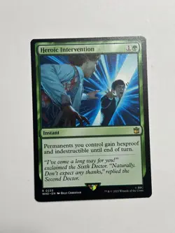 Heroic Intervention Universes Beyond: Doctor Who Magic the Gathering MTG - Image 1