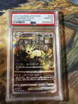 2022 Japanese Pokemon SWSH FA Leafeon VSTAR 210/172 SAR PSA 10 - Image 1