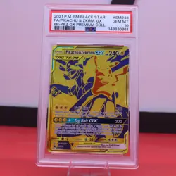 2020 Pokemon TCG Premium Collection Promo SM248 Pikachu & Zekrom GX PSA 10 - Image 1