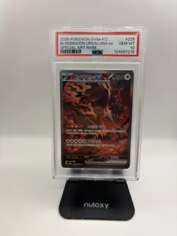 2025 POKEMON KOREAN SV8A-TERASTAL FEST EX #225 BLOODMOON URSALUNA EX PSA 10 - Image 1